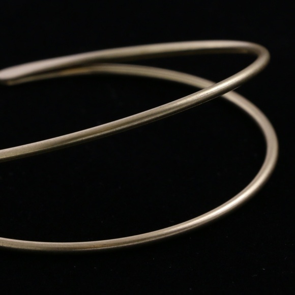 Lydell gold double slim classy bangle bracelet - Picture 4 of 4